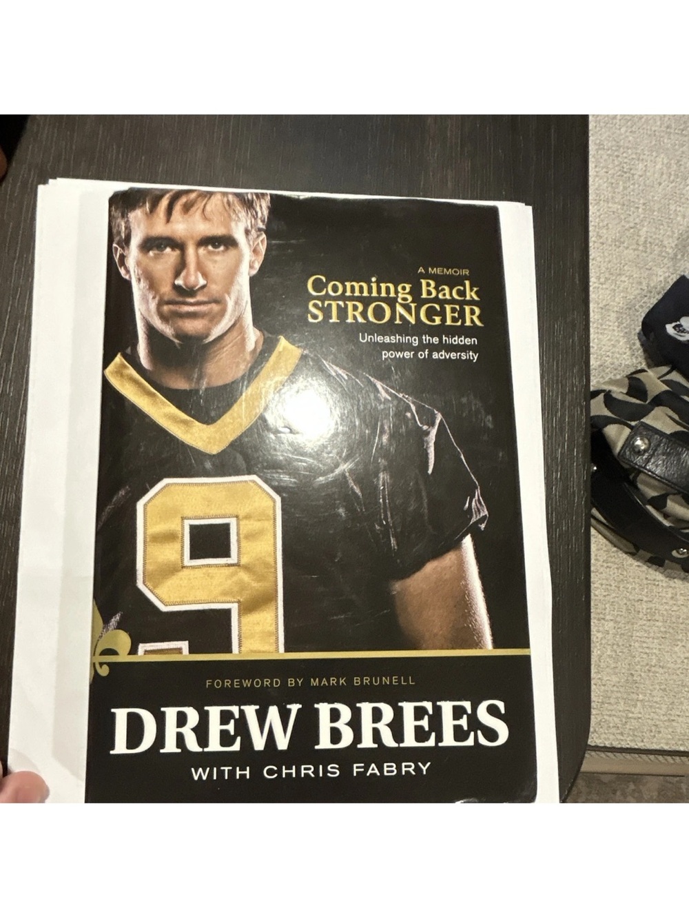 Drew Brees Coming Back Stronger Memoir Book